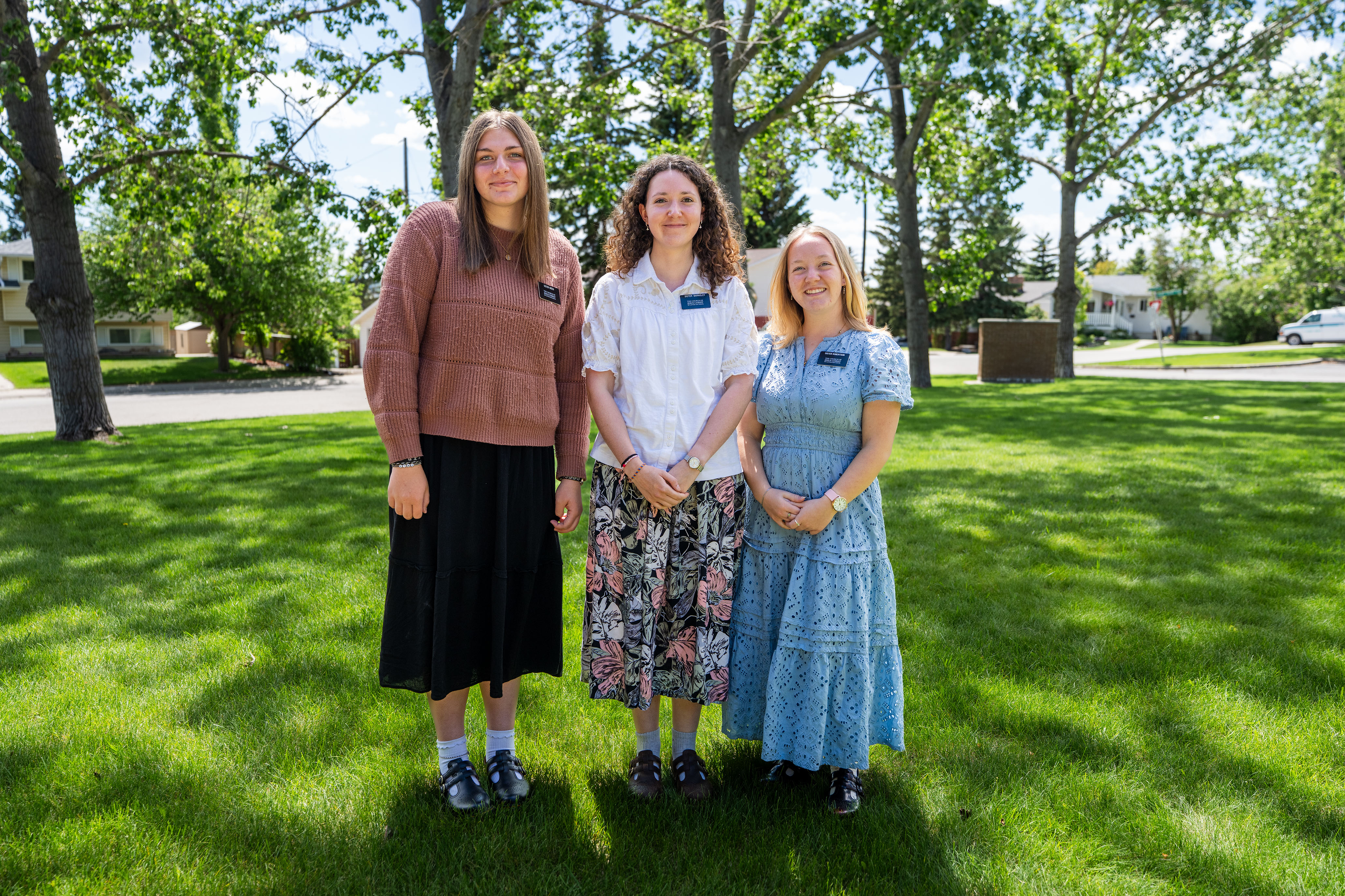 Sister missionaries serving in the Bowness Ward